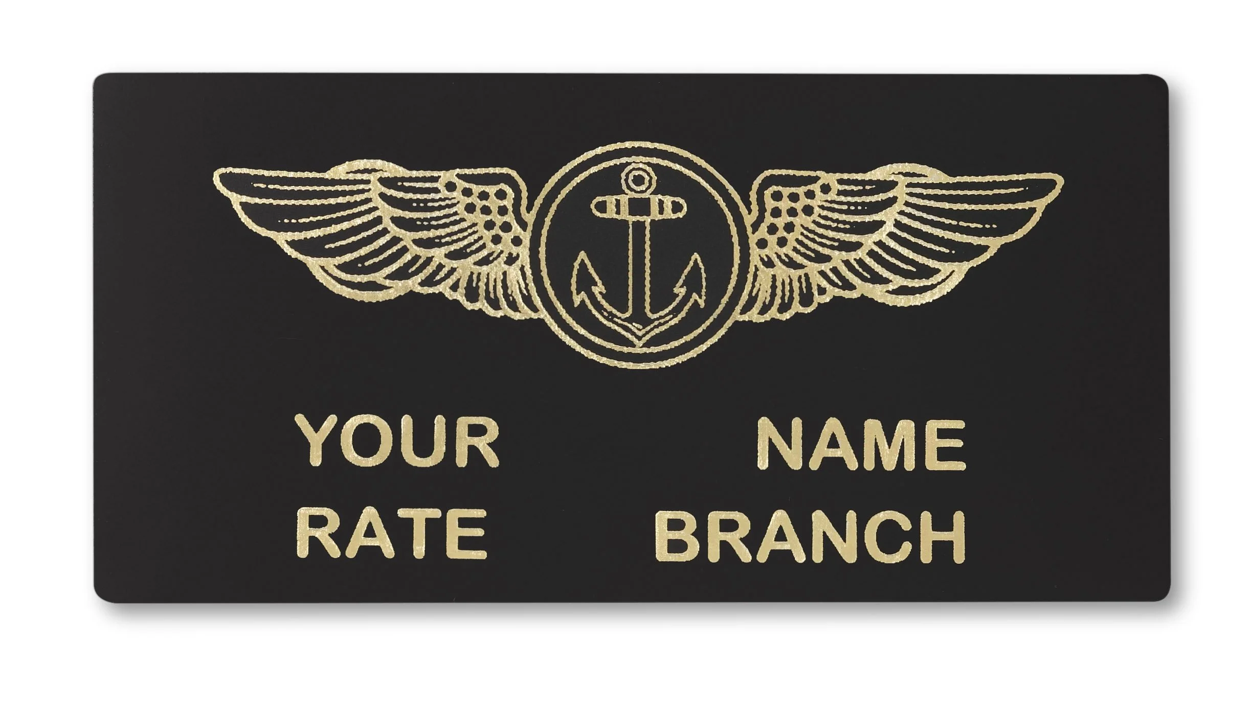 Custom Leather Nametag Patch with Emblem Rank and Velcro LC EMBROIDERY CLEANERS